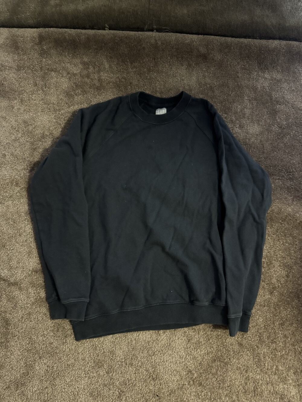 GAP Sweats Crewneck Sweater (Black, Large)